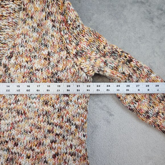 Maurices Cardigan Sweater Womens 1 Multicolor Metallic Thread Wool Blend Sweater - Picture 7 of 11